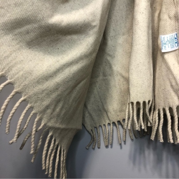 Boho Chic Mexican Vintage Wool Fringe Poncho Cape - Picture 5 of 7